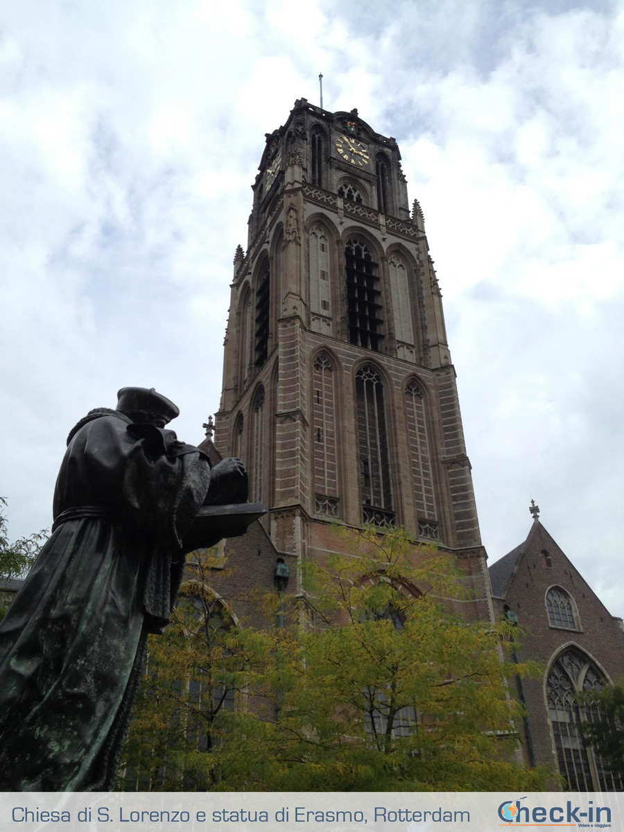 Cosa vedere in 1 giorno: la Chiesa di S. Lorenzo e la statua di Erasmo da Rotterdam