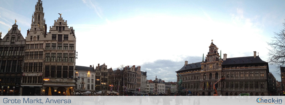 Cosa vedere in un weekend ad Anversa: la piazza Grote Markt