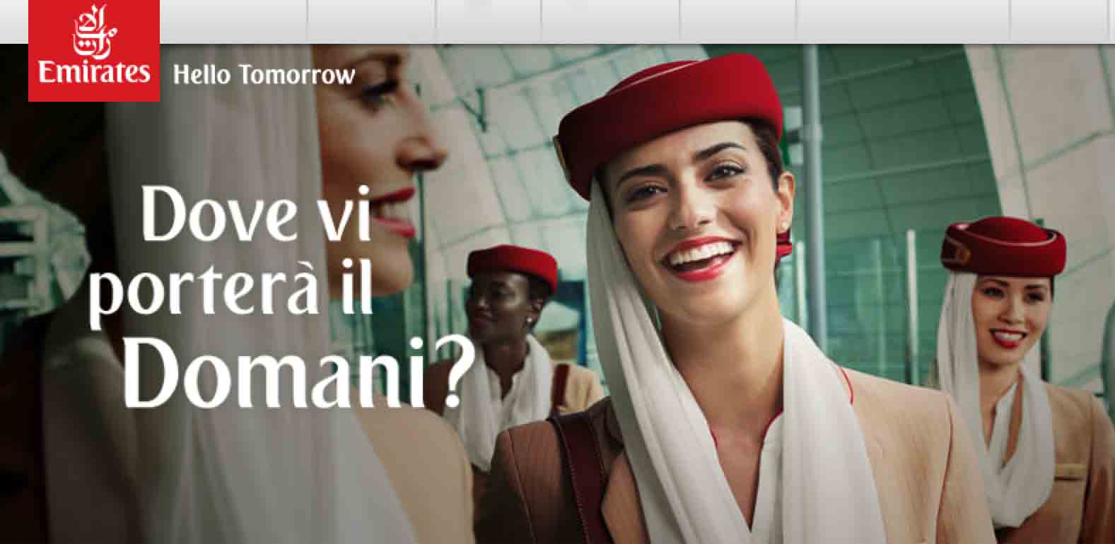 Le migliori offerte Emirates dall'Italia