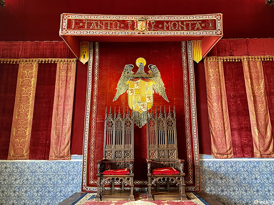 Cosa vedere nell'Alcázar di Segovia: sala del Trono