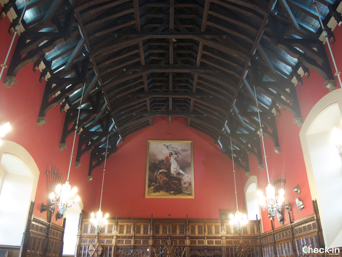 Soffitto della Great Hall del Castello di Edimburgo (Scozia)