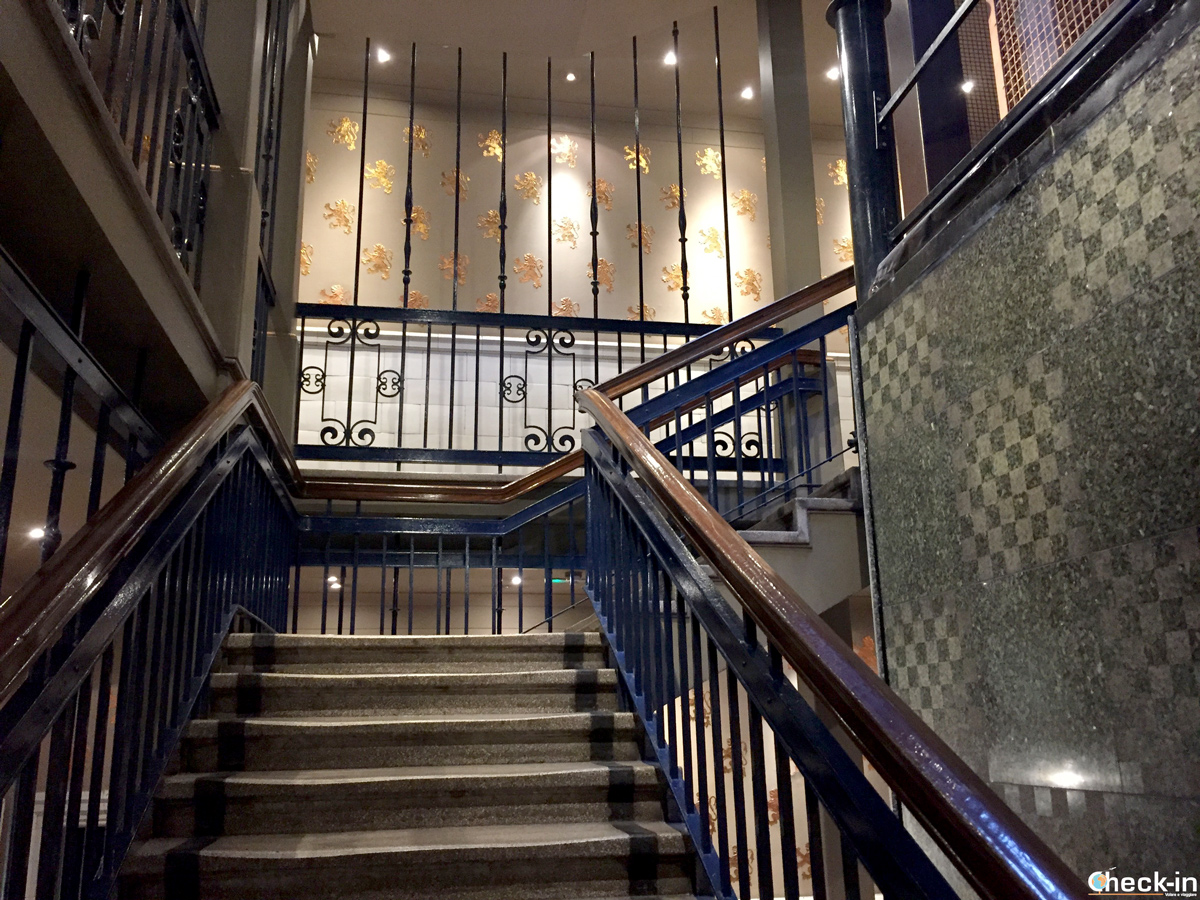 Stairs at ABode Hotel in central Glasgow