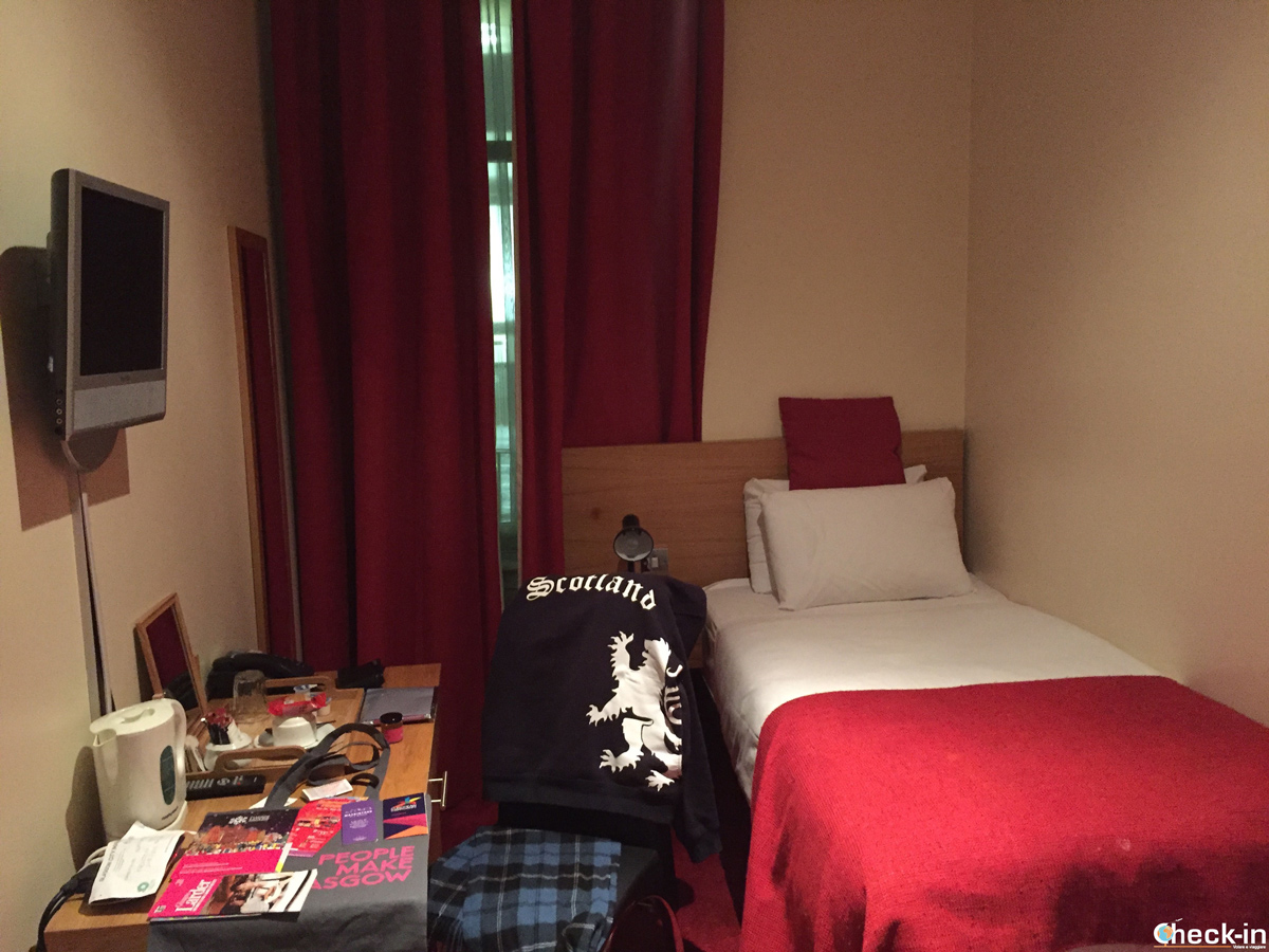 La mia camera all'Hotel Newton di Glasgow