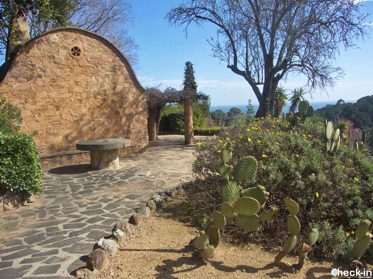 Terrazza panoramica sul giardino Pinya de Rosa di Blanes, Costa Brava