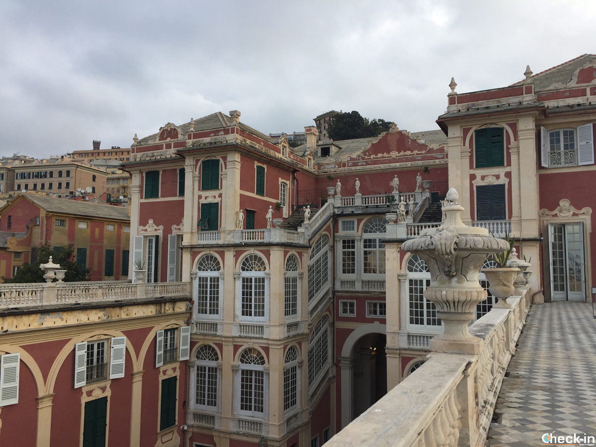 Terrazza panoramica del Museo di Palazzo Reale a Genova