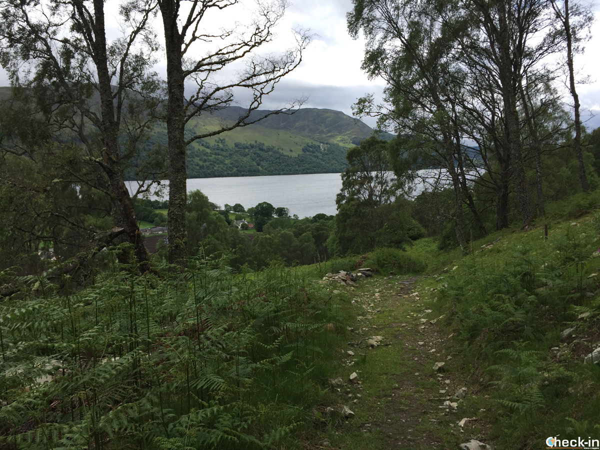 Glimpse of Loch Rannoch in Highland Perthshire, Scotland