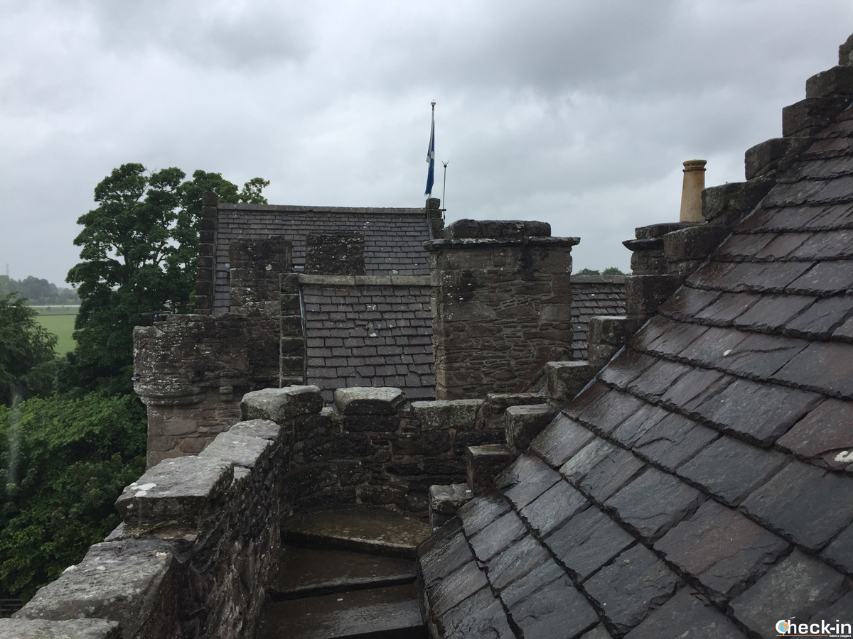 The roof of Huntingtower Castle, Perth 