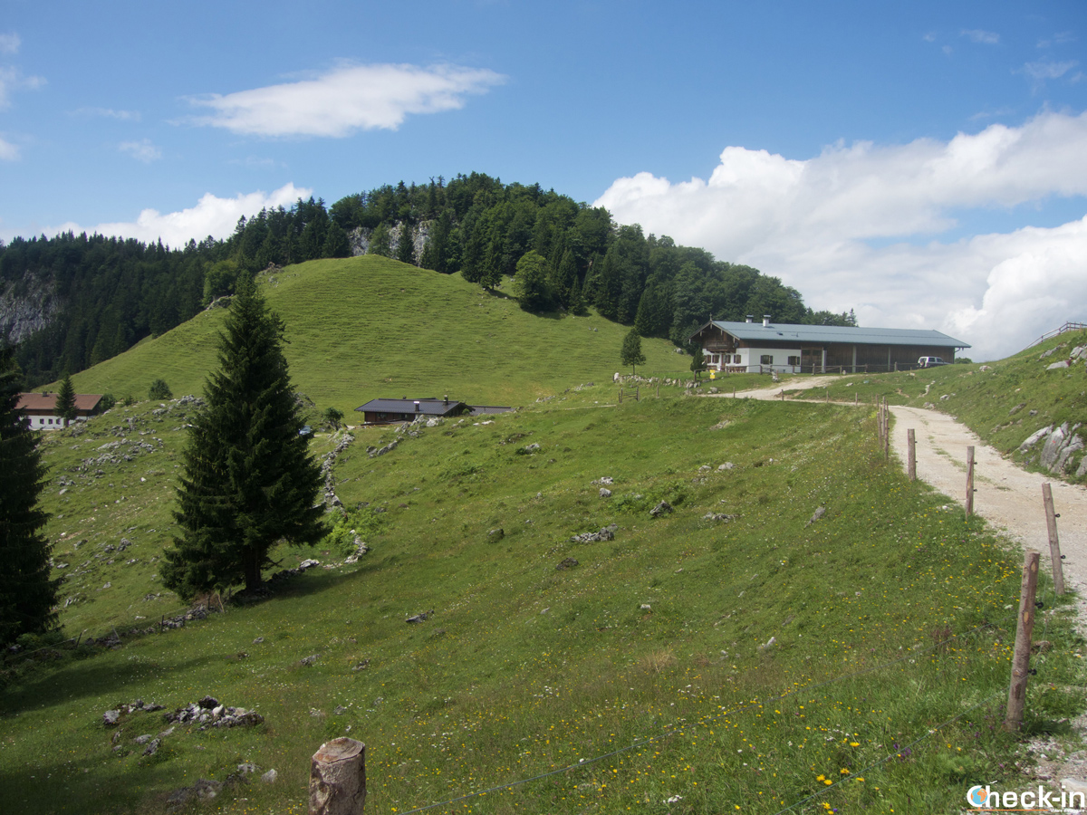 Il RIfugio Ritzau Alm, nella valle del Kaisertal nel TIrolo austriaco