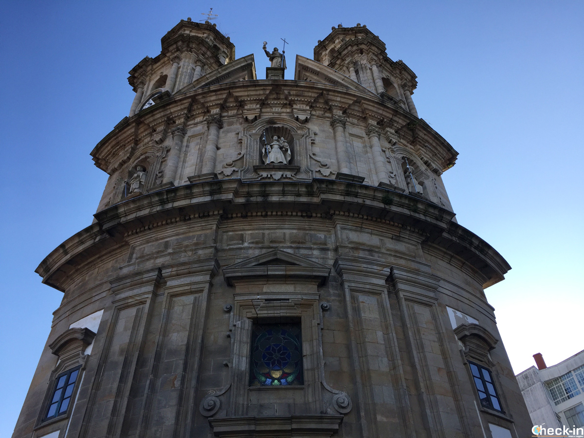 Fachada de la Iglesia de la Peregrina en Pontevedra - Galicia, España