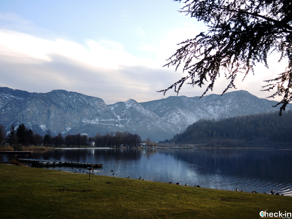 Panorama dal lago di Levico Terme