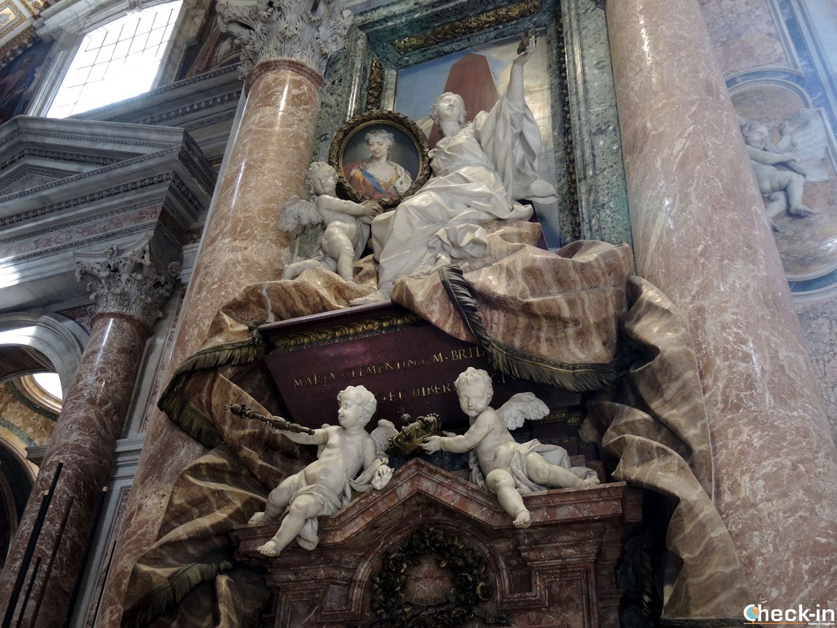 La tomba di Maria Clementina Stuart nella Basilica di S. Pietro - Città del Vaticano, Roma