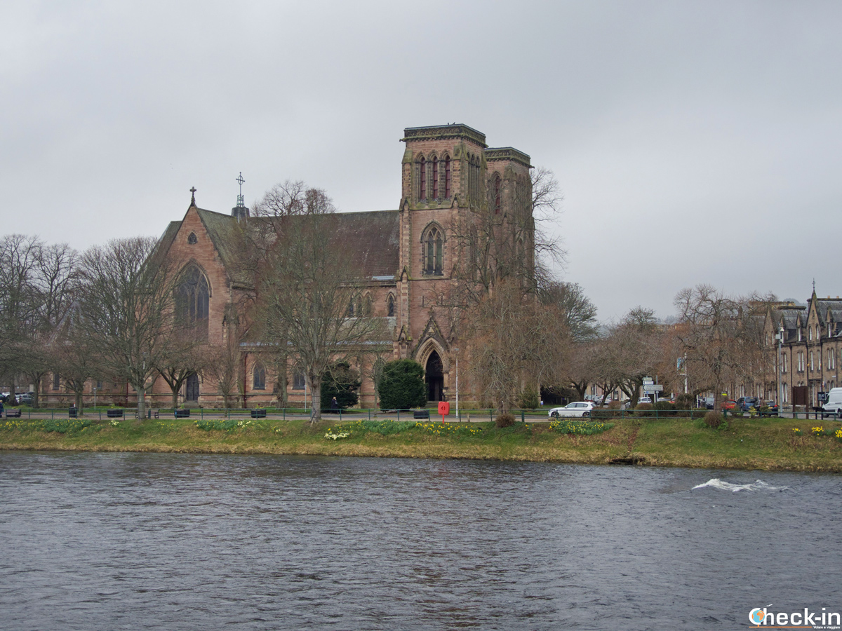 St Andrew's Cathedral along River Ness - Inverness, Scotland