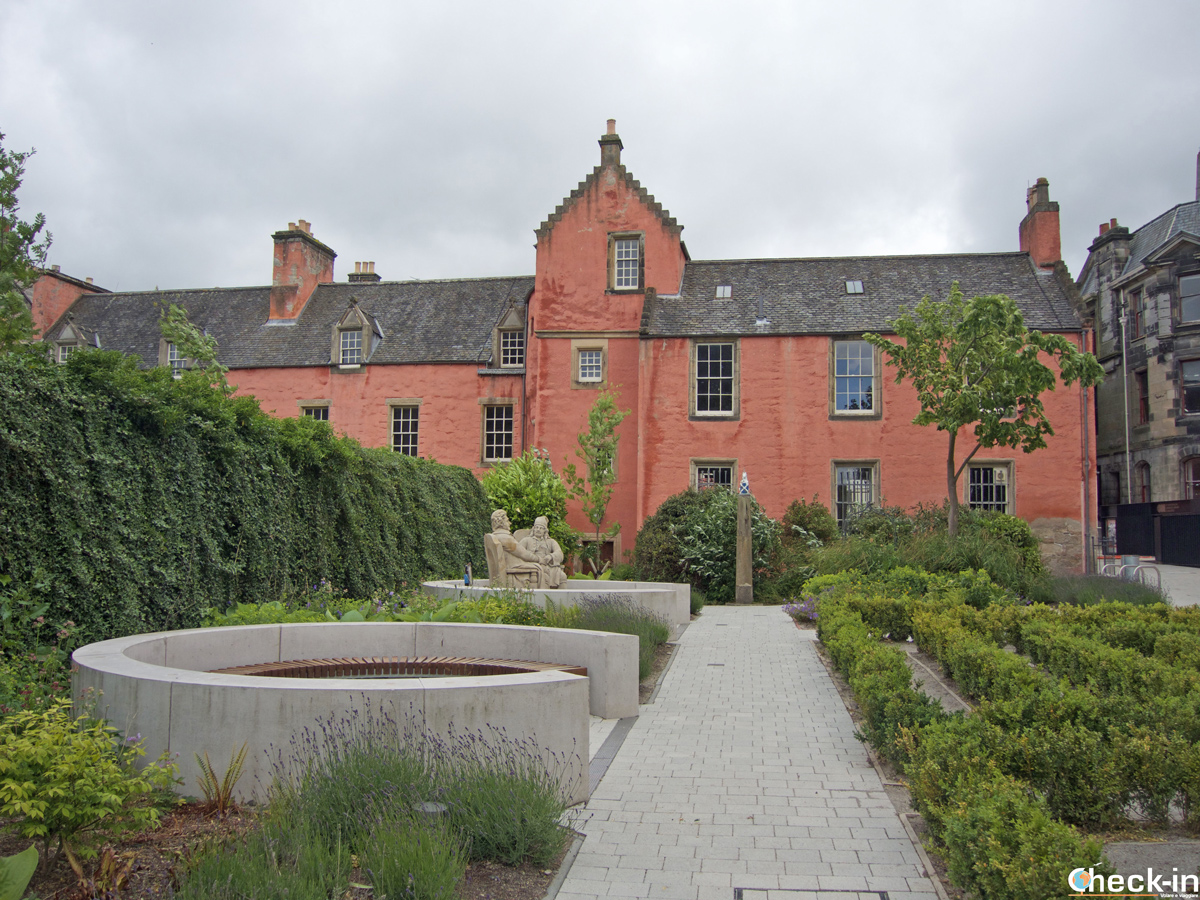 View of the Abbot House in Dunfermline's city centre (Scotland)