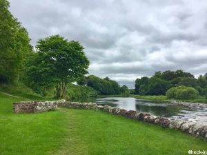 The River Tweed in Melrose (Scotland)