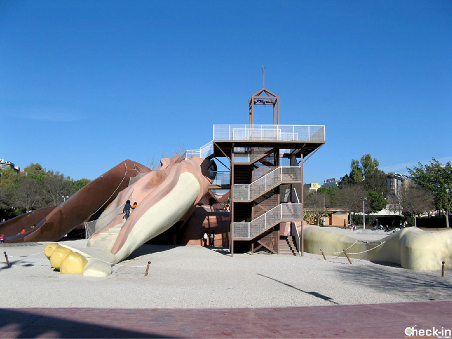 Área de juego para niños "Gulliver" en los Jardines del Turia - Centro de Valencia