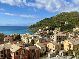 Vista panoramica di Bonassola dal Castello - Riviera ligure di levante