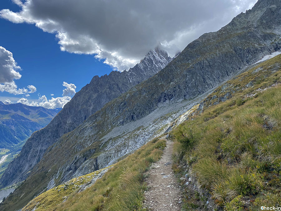 Hiking trails around Mont Blanc massif - Aosta Valley, northern Italy