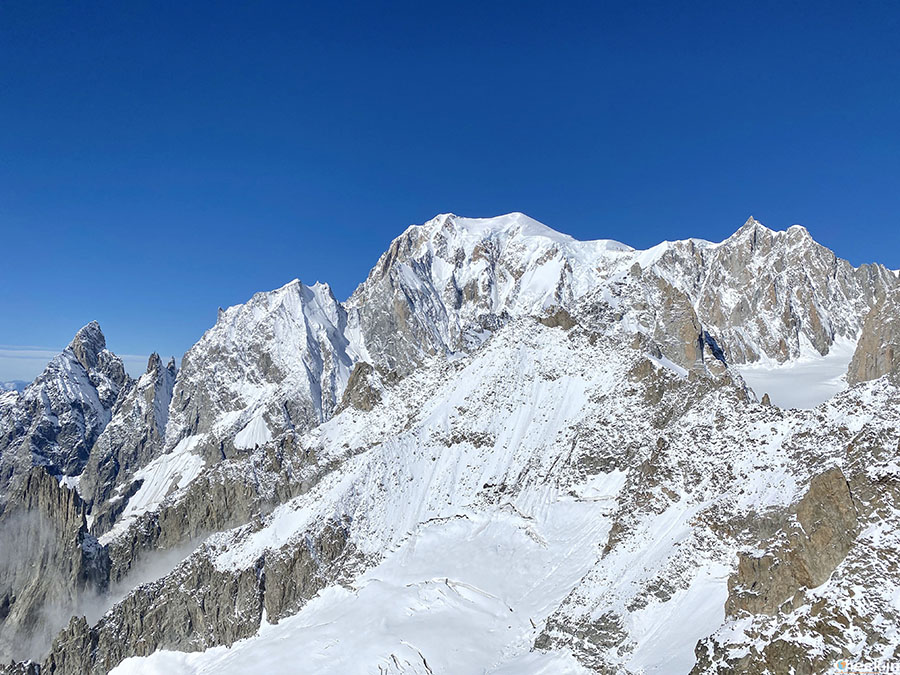 Panoramic view over Mont Blanc peak from Punta Helbronner - Skyway Mont Blanc from Entrèves (Courmayeur)