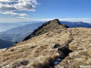 Via d'accesso più facile a Punta Martin - Sentiero sul crinale dal Monte Penello