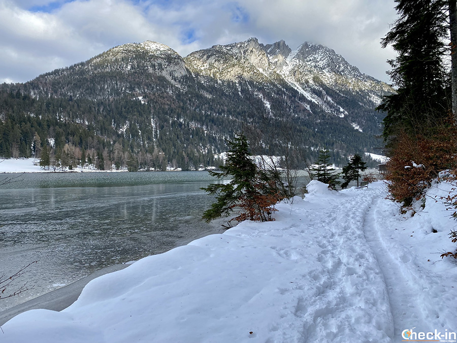 Percorsi escursionistici con la neve: anello del lago di Hintersteiner See a Scheffau (Tirolo)