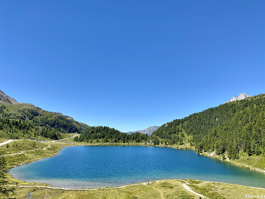 Lago Obersee nella valle Defereggental - Osttirol, Austria
