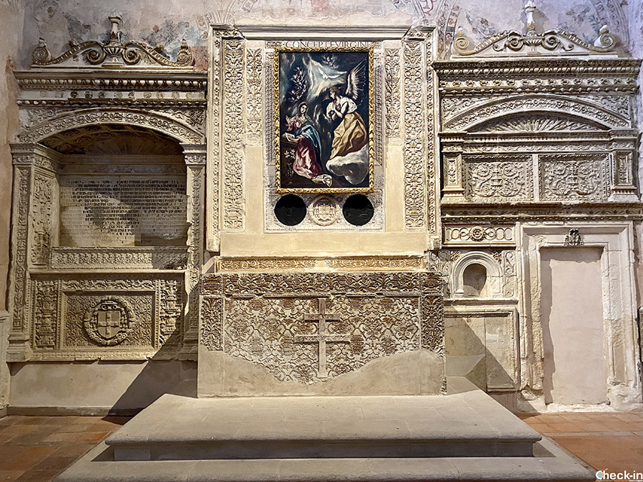 Dipinto di El Greco "L'Annunciazione" - Chiostro della Cattedrale di Sigüenza