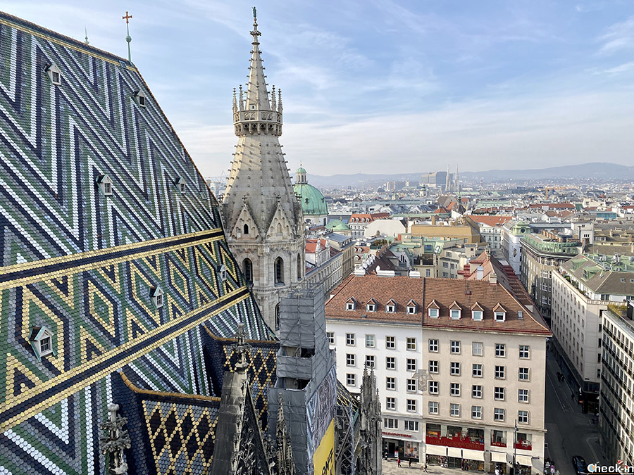 I migliori 7 punto panoramici nel centro di Vienna: Torre Nord (Pummerin) del Duomo di S. Stefano