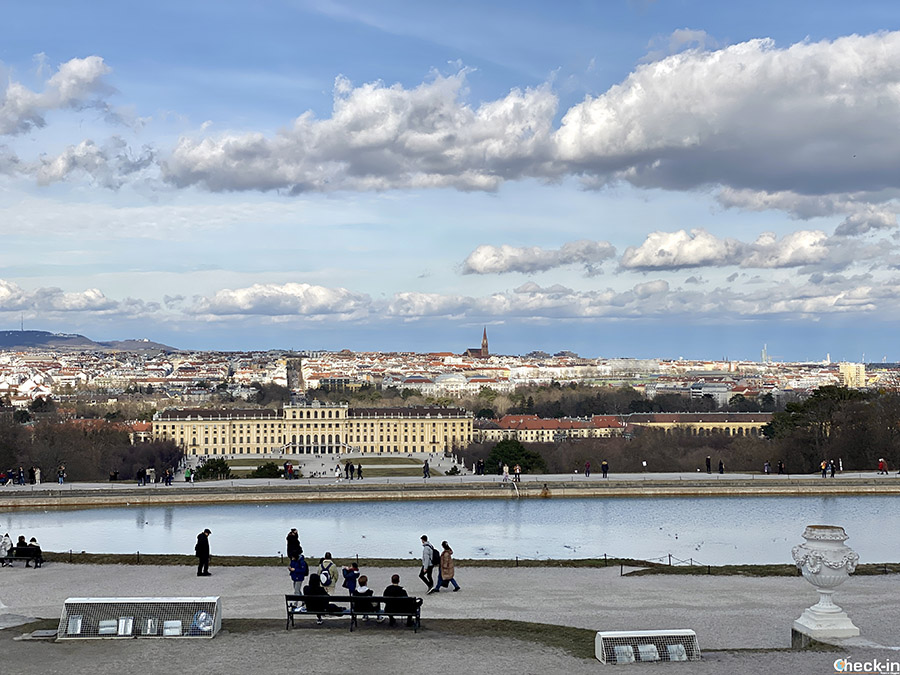 Dove vedere Vienna dall'alto: vista dalla Gloriette nel Parco di Schönbrunn