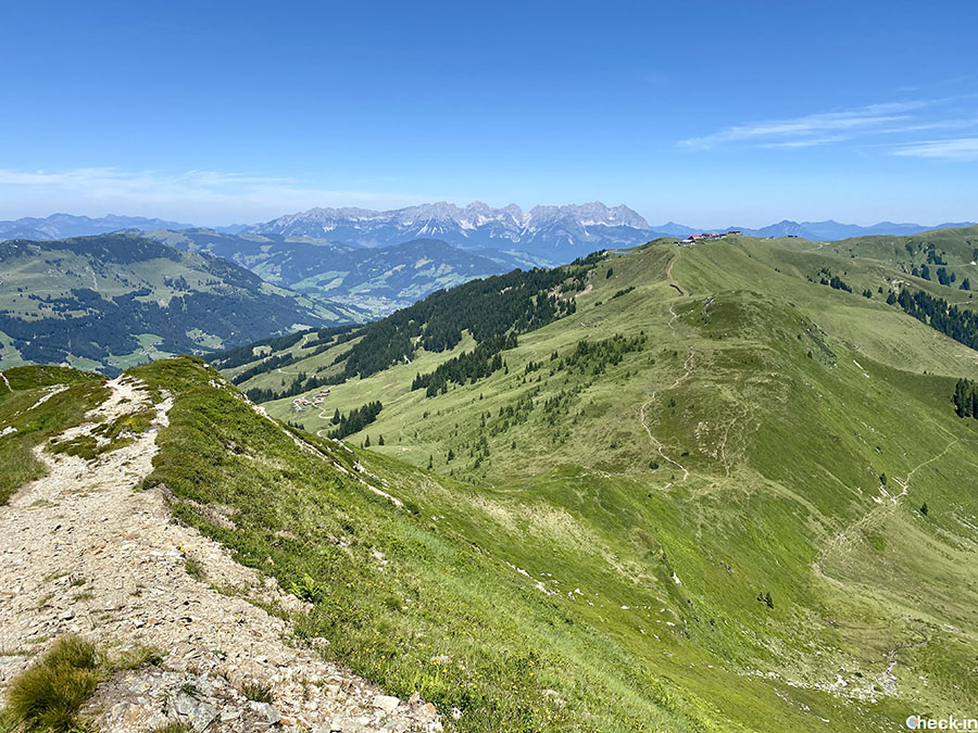 Wilder Kaiser, Pengelstein e le Kitzbüheler Alpen viste dalla cima dello Schwarzkogel