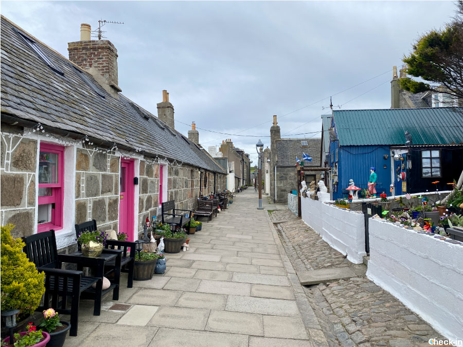 Fittie, il villaggio di pescatori nel cuore del porto di Aberdeen (Scozia nord-orientale)