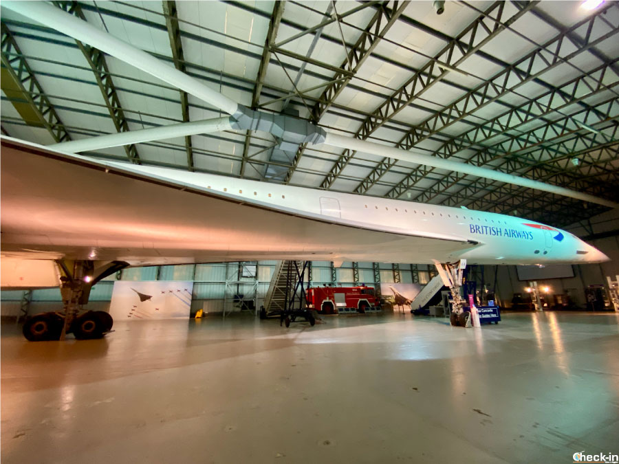 Il Concorde G-BOAA esposto al National Museum of Flights vicino ad Edimburgo