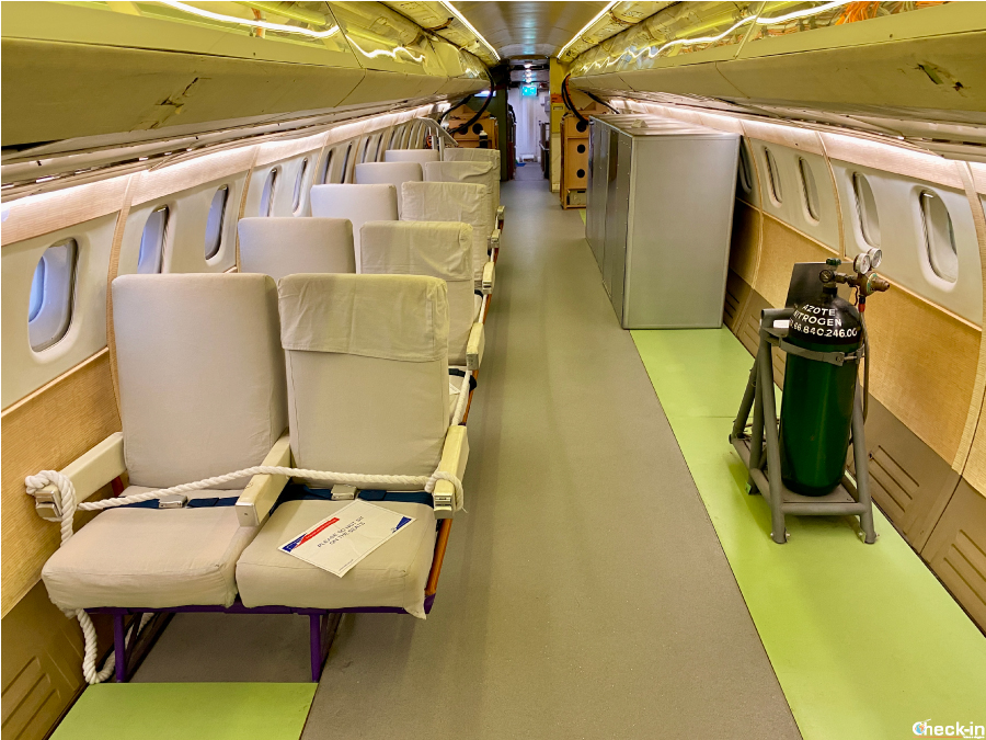 A bordo del prototipo Concorde 101 nell'Imperial War Museum di Duxford