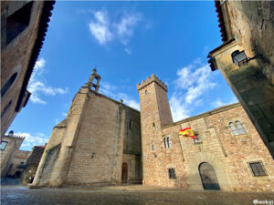Plaza San Pablo en el casco antiguo de Cáceres - Extremadura, España del sur
