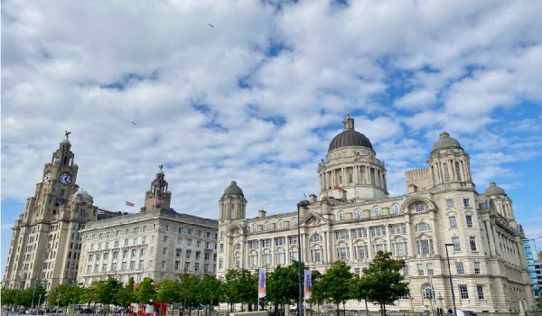 Cosa vedere a Liverpool: edifici "Tre grazie" sul Waterfront