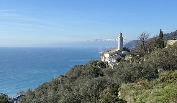 Sentiero panoramico Chiesa Sant'Apollinare - Golfo Paradiso, provincia di Genova