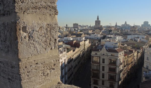 Vista su Valencia dalla Torre Serranos