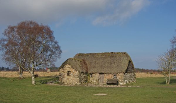 Il Leanach Cottage sul campo di battaglia di Cullonde