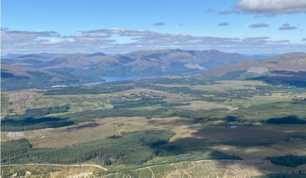 vista-panoramica-great-glen-da-belvedere-sgurr-finnisg-aig-nevis-range Panorama dallo Sgurr Finnisg-aig viewpoint - Funivia Nevis range